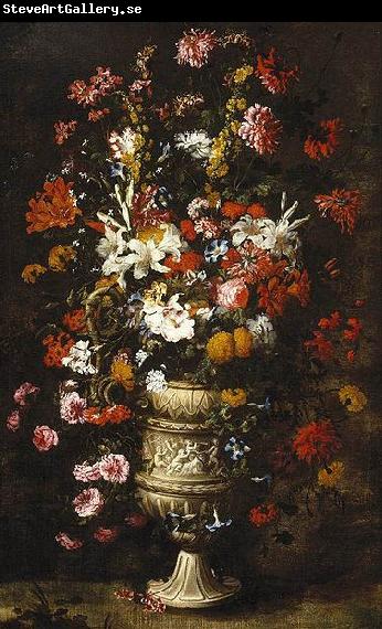 unknow artist Flowers in a Figured Vase